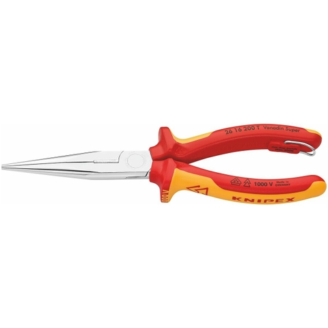 Kìm mũi nhọn cách điện 1000V Knipex 26 16 200 T