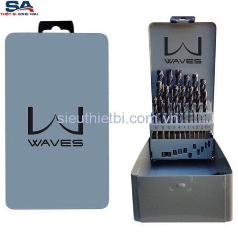 Bộ mũi khoan inox HSS-Co5 Waves W400-MB19