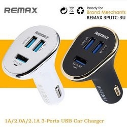 SẠC XE HƠI REMAX 3 CỔNG USB