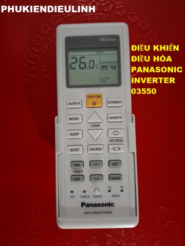 ĐIỀU KHIỂN ĐIỀU HÒA PANASONIC INVERTER 03550 (HÀNG CHÍNH HÃNG)