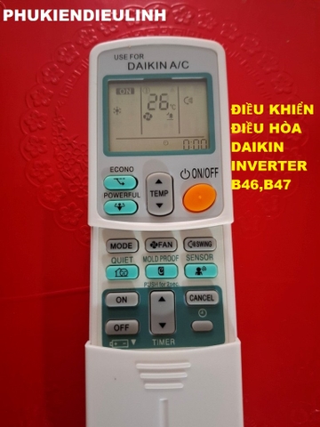 ĐIỀU KHIỂN ĐIỀU HÒA DAIKIN INVERTER B46,B47 (HÀNG TRUNG QUỐC)