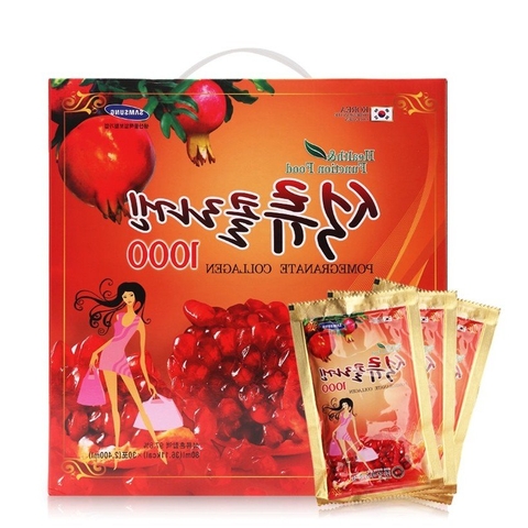 Nước lựu Collagen 1000 Hàn Quốc - POMEGRANATE COLLAGEN (Hộp 80ml x 30 túi)