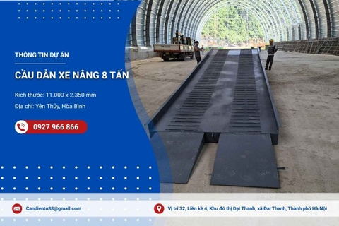 DỰ ÁN CẦU DẪN 8 TẤN HÒA BÌNH – GIẢI PHÁP TỐI ƯU CHO XUẤT NHẬP HÀNG CONTAINER