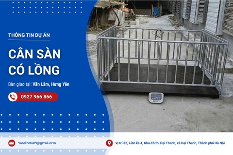 Cân sàn có lồng giao tại Văn Lâm, Hưng Yên