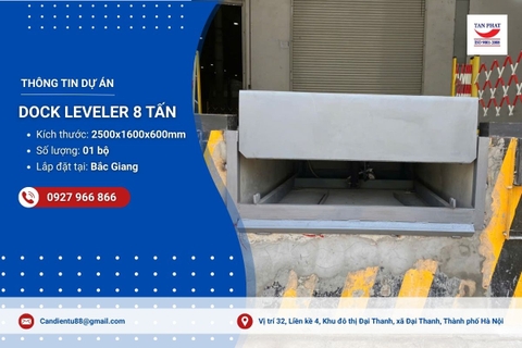 Lắp đặt hệ thống Dock Leveler 8 tấn tại Bắc Giang