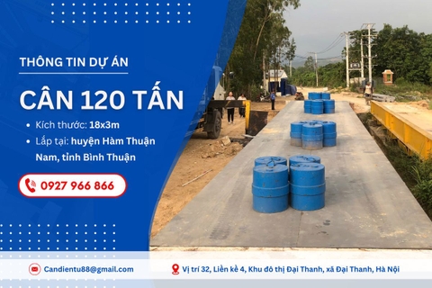 Dự án trạm cân 120 tấn tại Hàm Thuận Nam, Bình Thuận