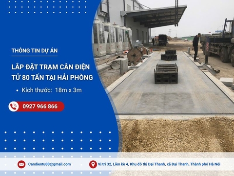 Dự án lắp đặt trạm cân điện tử tại Hải Phòng