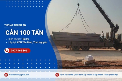 Dự án lắp đặt trạm cân điện tử tại Thái Nguyên