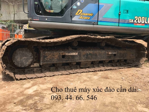 Cho thuê máy xúc đào 200 cần dài