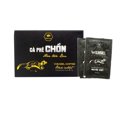 CÀ PHÊ CHỒN HÒA TAN ĐEN 11 GÓI X 5GR