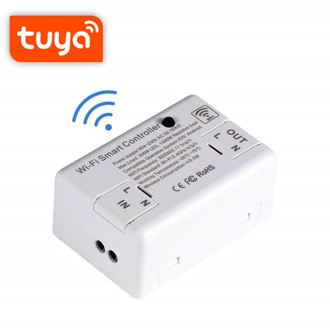 Công Tắc Wifi Điều khiển thông minh qua điện thoại A1 Tuya Basic Mini