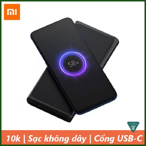 Pin dự phòng không dây Xiaomi 10000mAh lite 2019