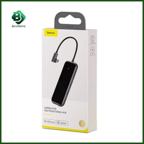 Bộ Hub chia cổng Type C Baseus Superlative Multi-functional 4 in 1 (Type-C to USB2.0 x 4, Smart HUB)