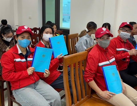 CÁN BỘ NHÂN VIÊN CÔNG TY CP SX & DVTM QUỐC TUẤN THAM GIA TẬP HUẤN PCCC & CỨU NẠN CỨU HỘ NĂM 2025