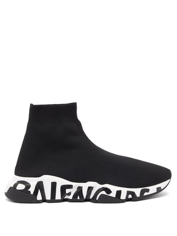 GIÀY BALENCIAGA Speed graffiti-print trainers