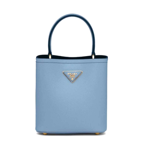TÚI Prada Women Small Saffiano Leather Prada Panier Bag-Blue