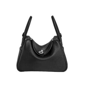 Túi Hermes Women Lindy 26 in Clemence Leather-Black