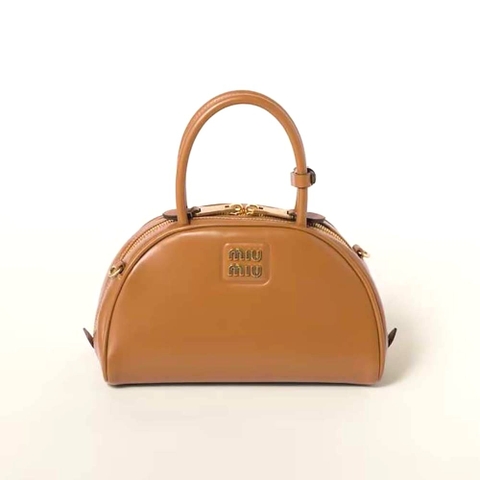 TÚI Miu Miu Women Medium Leather Top-handle Bag-Brown