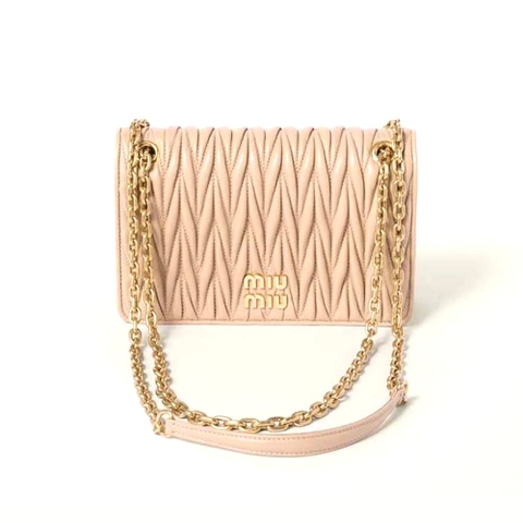 Ví Miu Miu Women Matelassé Nappa Leather Mini-bag-Beige