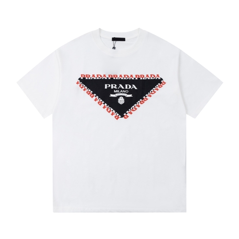 ÁO PRADA TRIANGLE Logo T-Shirt