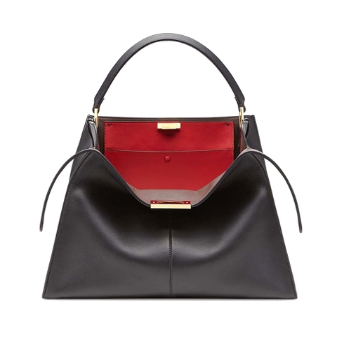 TÚI FENDI Women Peekaboo X-Lite in Leather Bag-Black