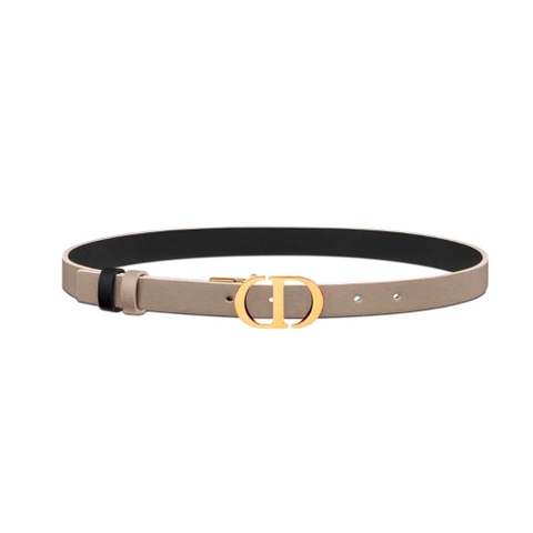 DÂY LƯNG Dior Women 30 Montaigne Reversible Belt Hazelnut and Black Smooth Calfskin 20 MM