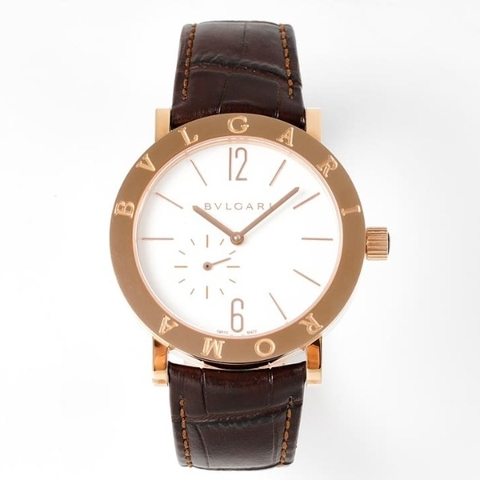 Đồng hồ BVLGARI Roma Automatic Rose Gold mặt số màu trắng