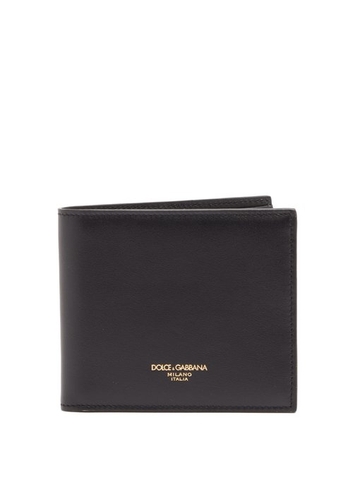VÍ DOLCE & GABBANA  Logo bi-fold leather wallet