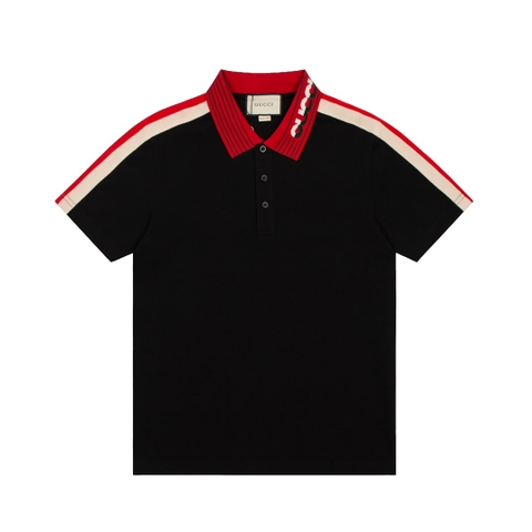 ÁO GUCCI Collar Logo Polo-Shirt