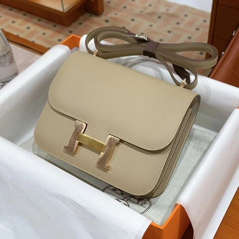 TÚI HERMES Constance Gris Tourterelle Epsom 19CM(giá liên hệ)