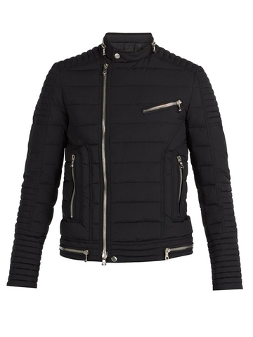 ÁO BALMAIN  Quilted down biker jacket