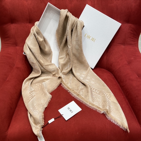 KHĂN Christian Dior Rattan gold wire shawl Scarf