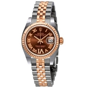 ĐỒNG HỒ ROLEX Lady Datejust 26 Chocolate Brown Dial Stainless Steel and 18K Everose Gold