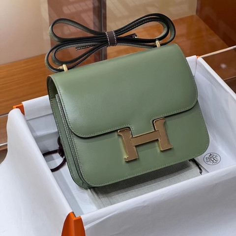 TÚI HERMES Constance Light Olive Swift Leather 19CM(giá liên hệ)