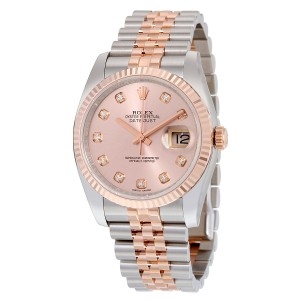 ĐỒNG HỒ ROLEX Oyster Perpetual Datejust 36 Rose Dial Stainless Steel and 18K Everose Gold
