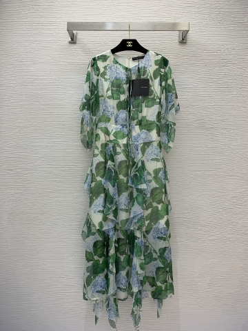 VÁY DOLCE & GABBANA Flower Tropical Party Long Dress High Classy