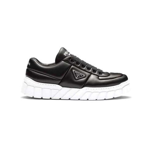 GIÀY Prada Women Padded Nappa Leather Sneakers-Black