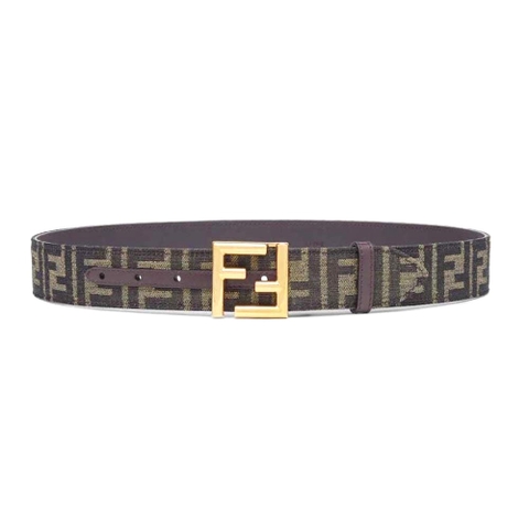 DÂY LƯNG Fendi Women Dove FF Jacquard Fabric Belt