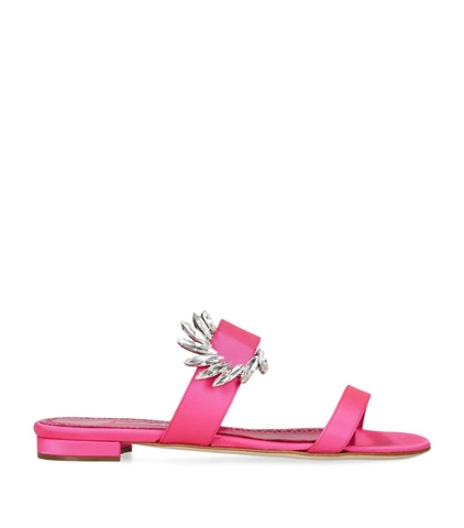 GIÀY MANOLO BLAHNIK Crystal-Embellished Chivela Sandals