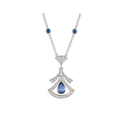 DÂY CHUYỀN BULGARI DIVAS’ DREAM BLUE SAPPHIRE DIAMOND 18K WHITE GOLD
