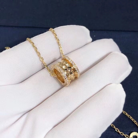 DÂY CHUYỀN VÀNG BVLGARI B.Zero1 Rock 18kt Necklace Pavé Diamonds