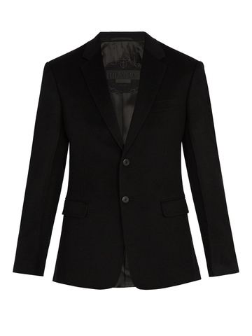 ÁO PRADA  Single-breasted cashmere blazer