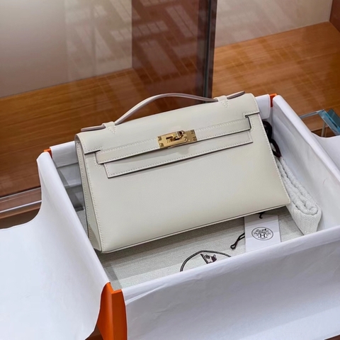 TÚI HERMES Kelly Pochette Craie Swift Leather 22CM(giá liên hệ)