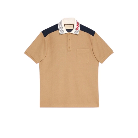 ÁO GUCCI GG Collar Polo Shirt