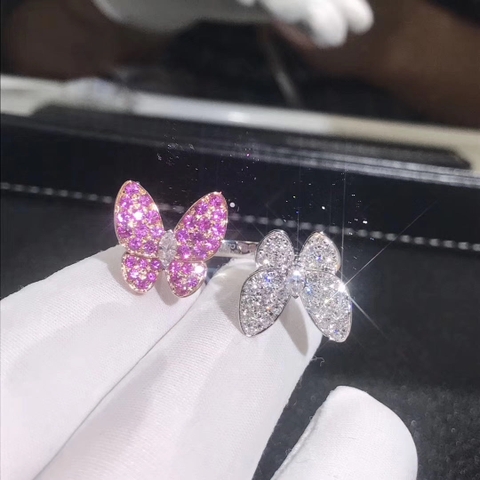 NHẪN Van Cleef & Arpels Two Butterfly Between the Finger ring 18K GOLD