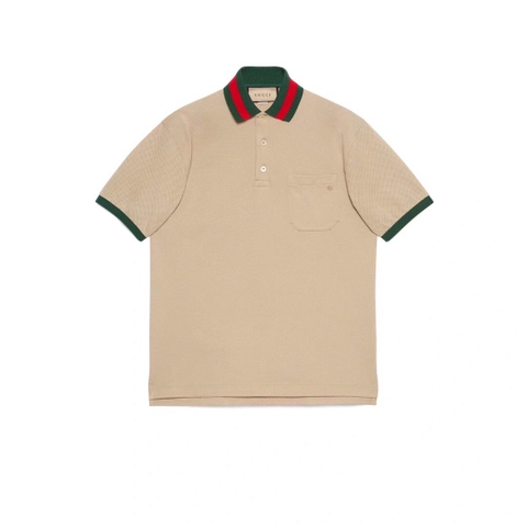 ÁO GUCCI Symblo Color Collar Polo Shirt