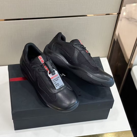 GIÀY PRADA RED LOGO SNEAKERS SHOES
