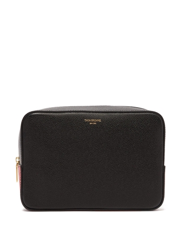 VÍ THOM BROWNE  Pebble-grain wash bag
