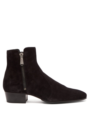 GIÀY BALMAIN  Anthos suede ankle boots