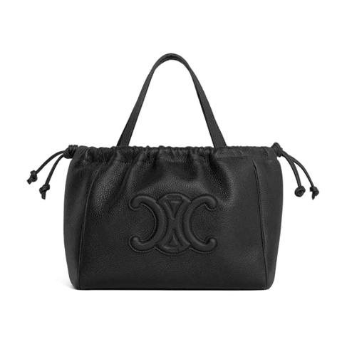 TÚI Celine Women Small Cabas Drawstring Cuir Triomphe in Grained Calfskin